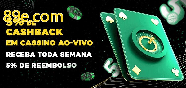 Promoções do cassino ao Vivo 89e.com